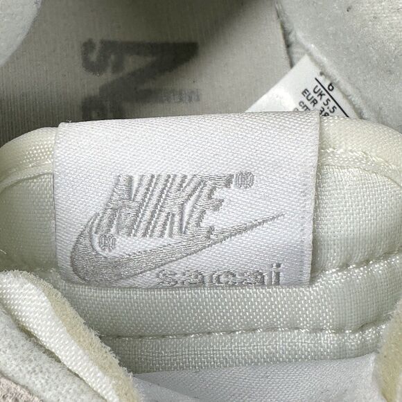 Nike Shoes LDWaffle x Sacai White Nylon Suede Mens Size 6 Sneakers - Picture 13 of 16